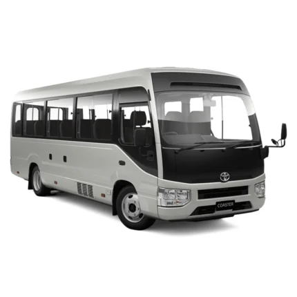 "Toyota Coaster – Spacious and Comfortable Group Transport for Hajj & Umrah Pilgrims"
